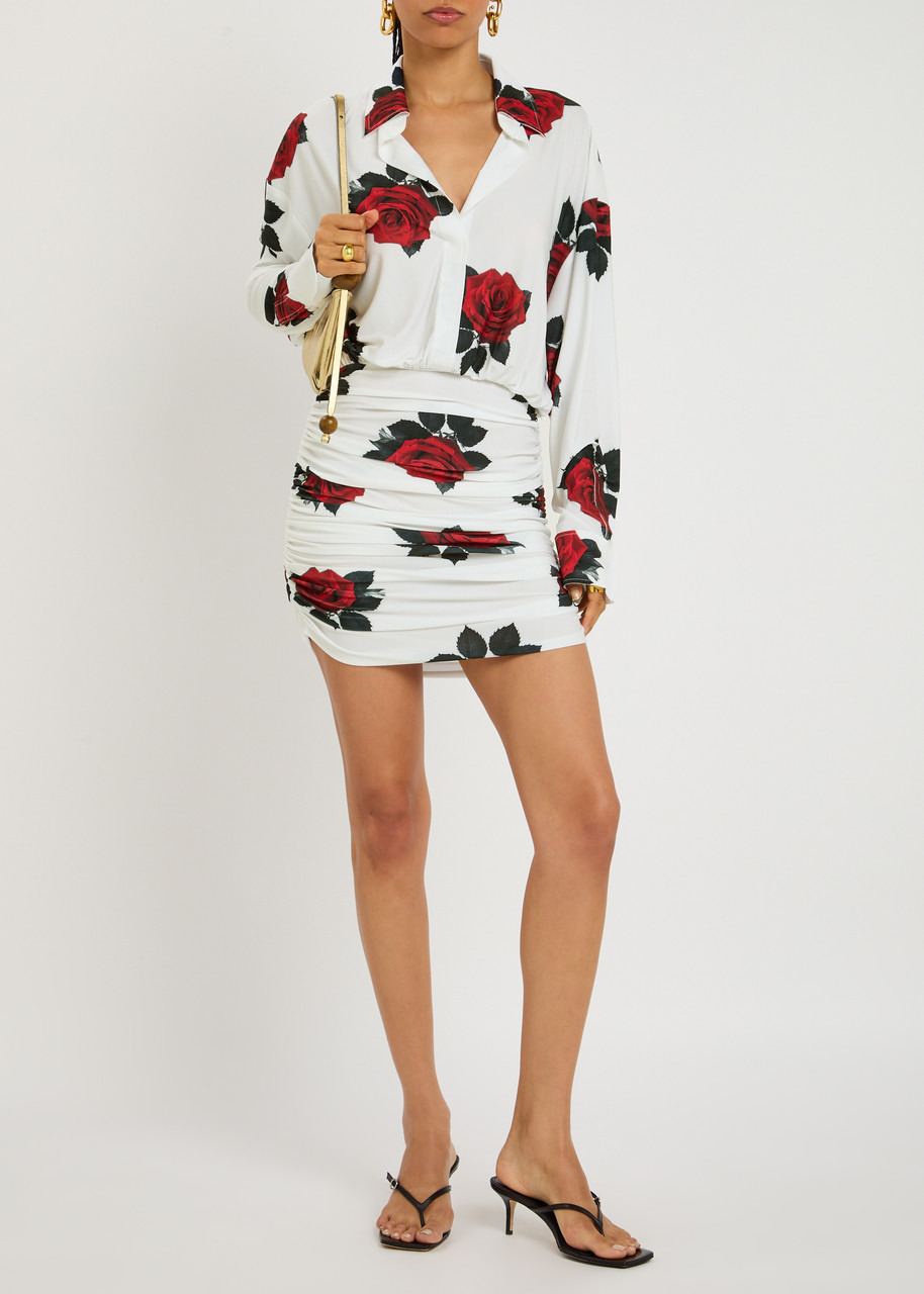 Norma Kamali Oversized BF NK Stretch-jersey Mini Shirt Dress - 4