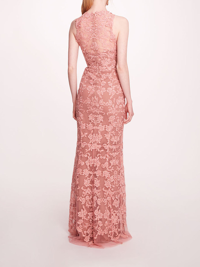 Marchesa CORDED COLUMN GOWN outlook