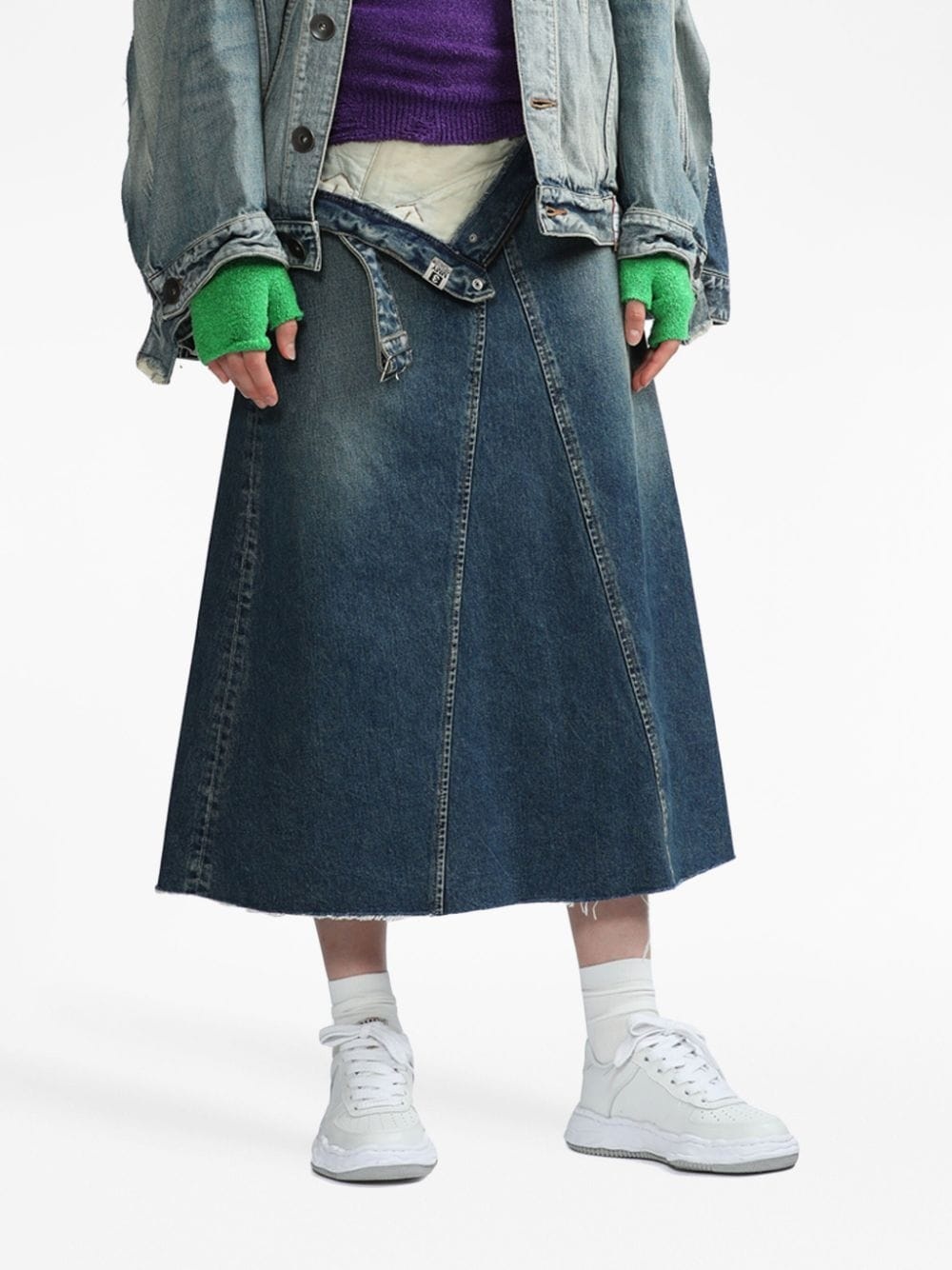 leather low-top sneakers - 6