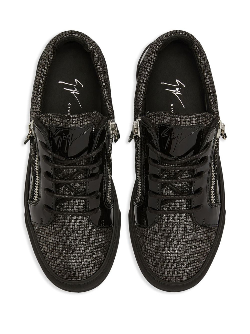 paneled low-top sneakers 4