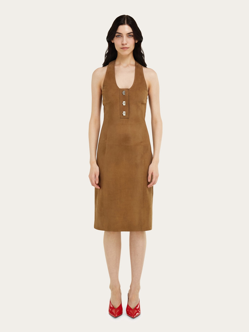 FERRAGAMO Racer back dress with Hug buckle detail outlook