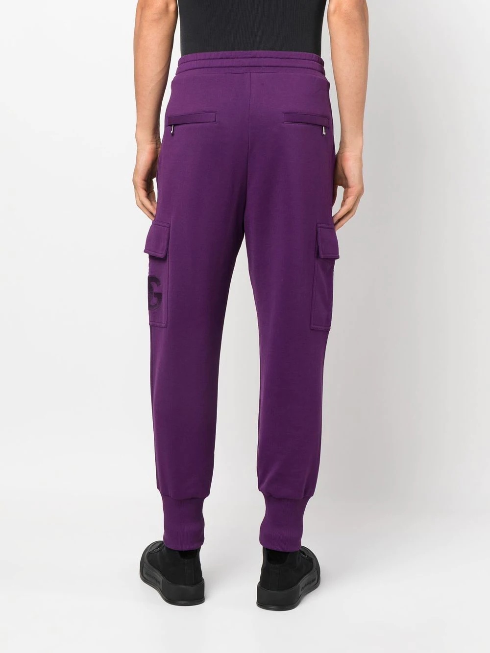 logo-patch track trousers - 4