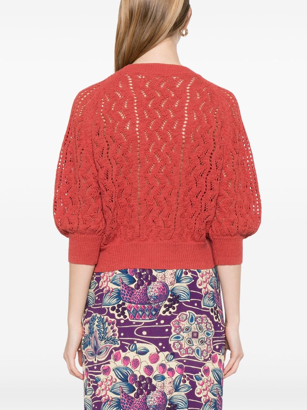 open-knit cardigan - 4