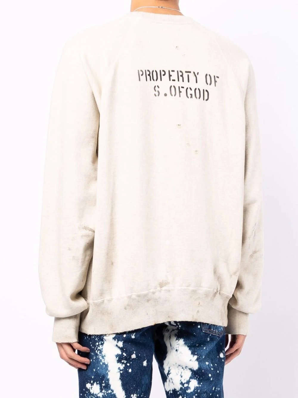 logo crew-neck sweatshirt - 4