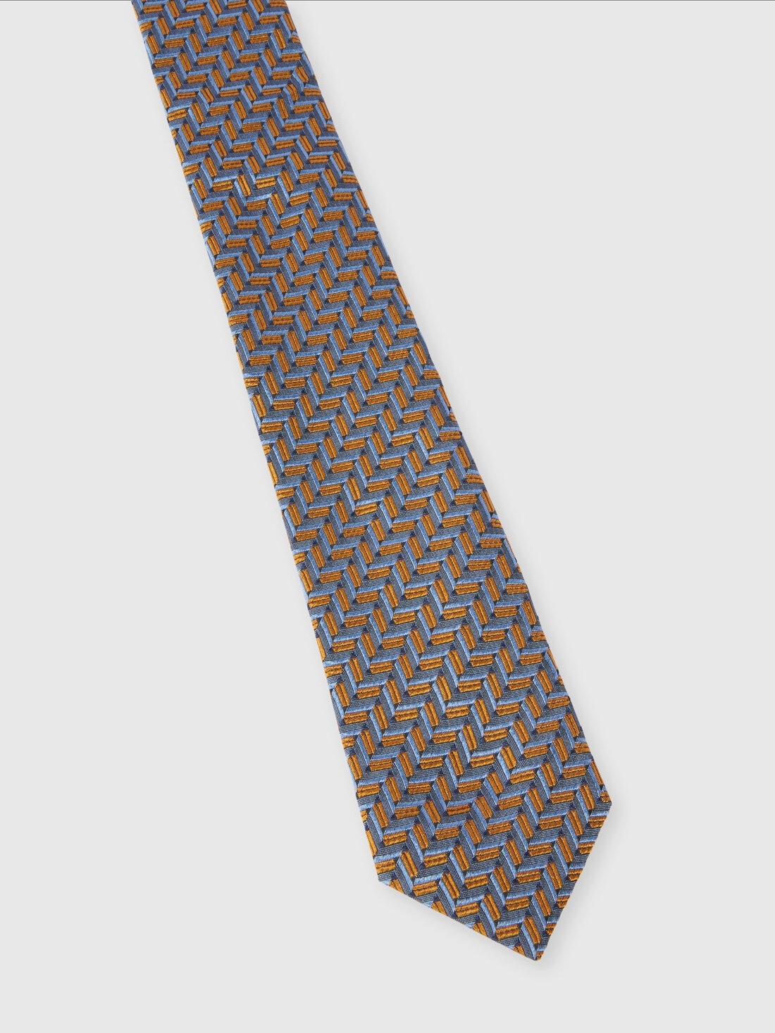 Patterned silk tie - 2