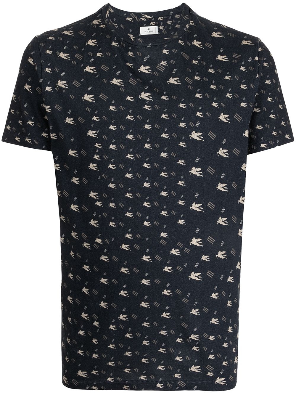 Pegaso-print cotton T-shirt - 1