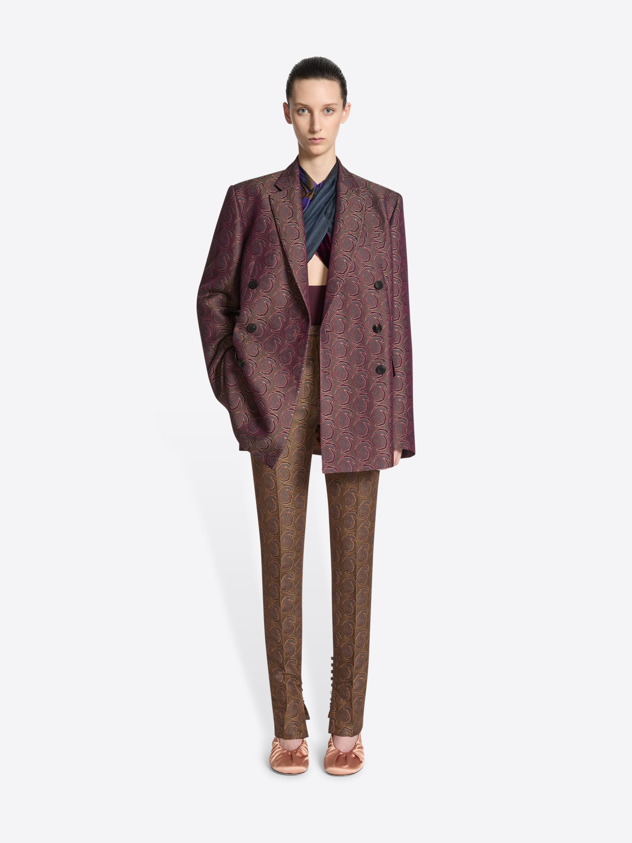 OVERSIZED JACQUARD BLAZER - 2