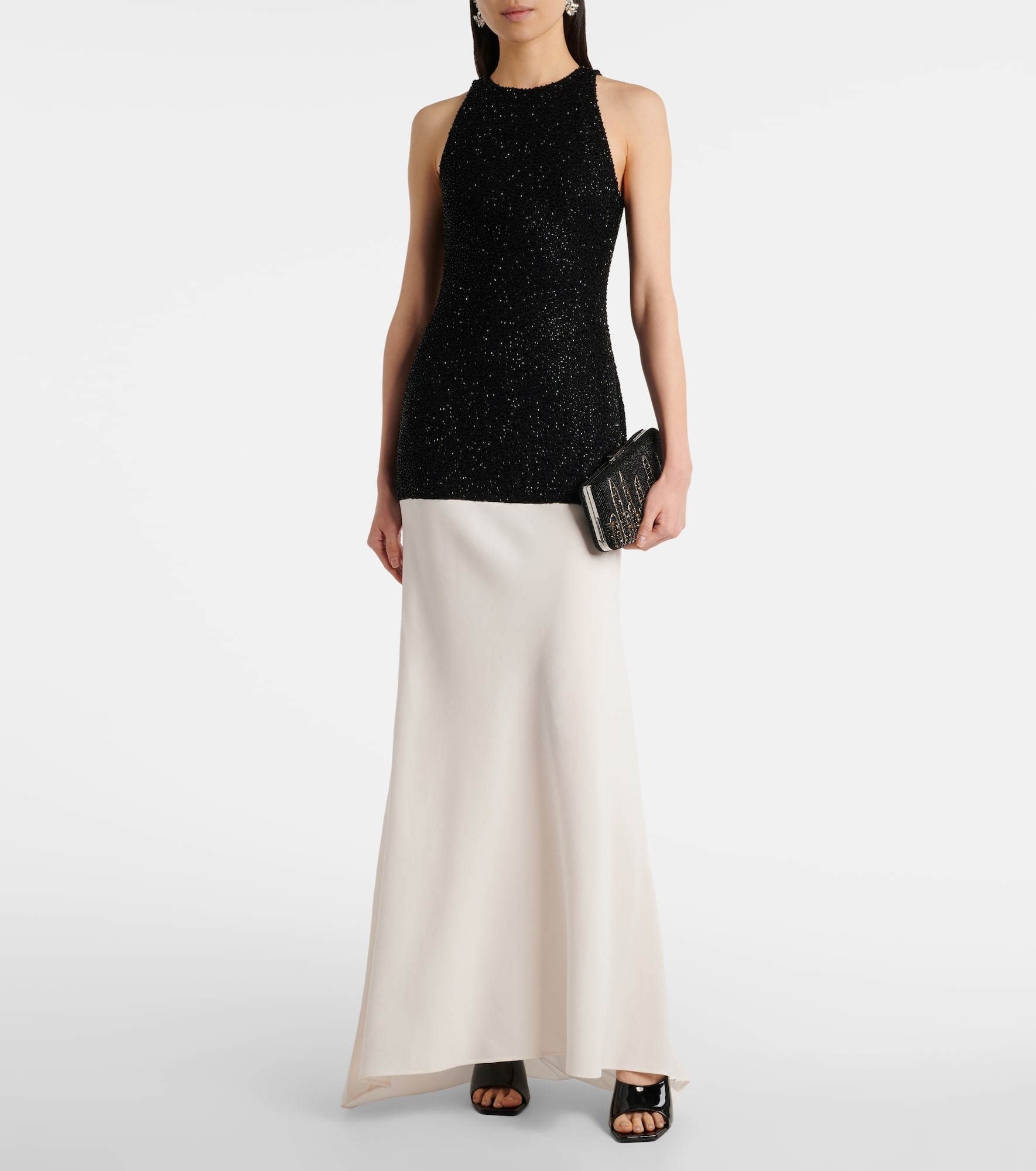 Carmella NYC Skyline beaded clutch - 5