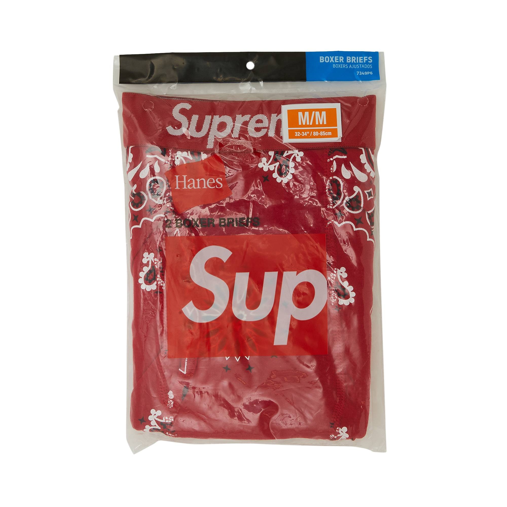 2Pack★Supreme★Hanes Bandana Boxer Briefs Supreme Hanes Bandana Boxer Briefs (2 Pack) F/W 22 | eBay