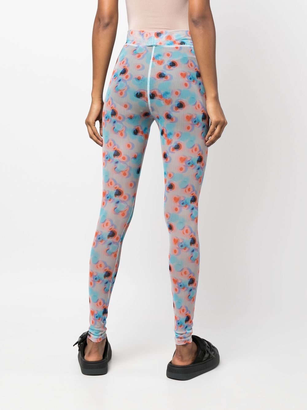 floral-print leggings - 4