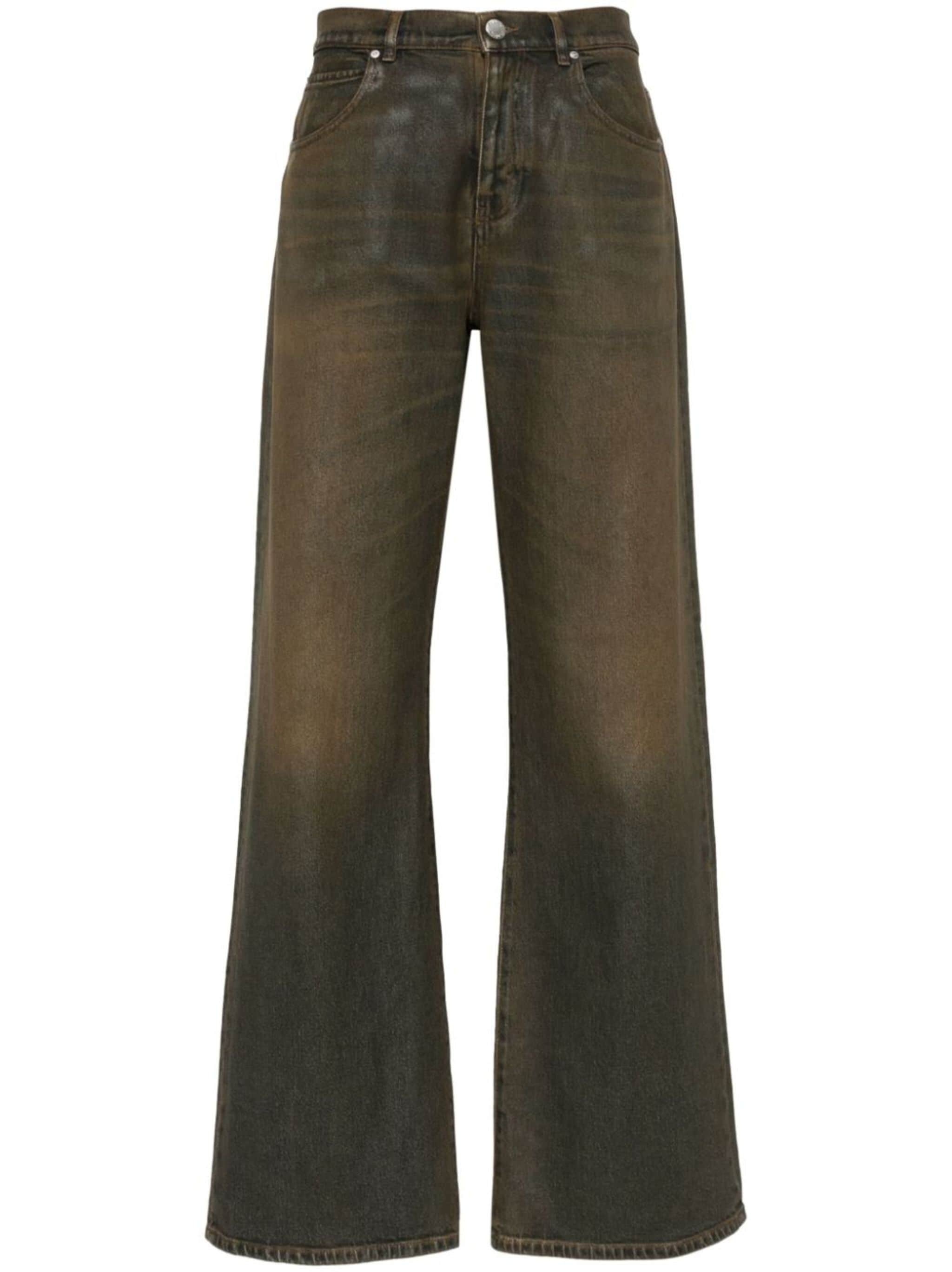 mid-rise straight-leg jeans - 1