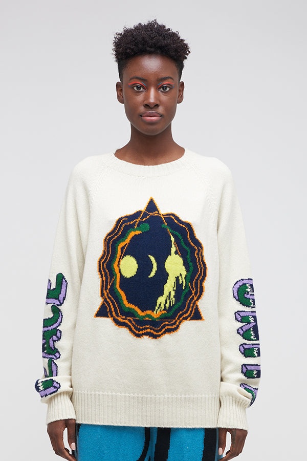 PEACE AND UNITY CASHMERE RAGLAN - 3