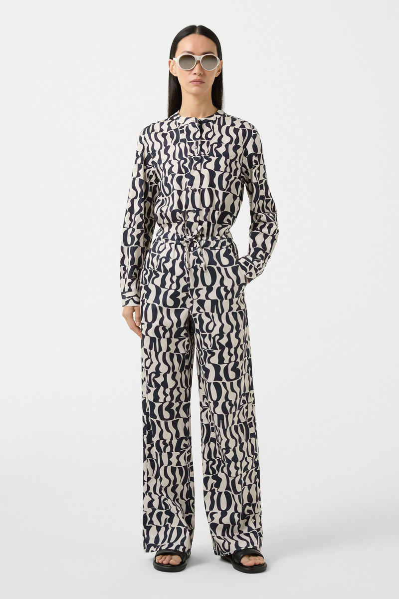 BOGNER Marlene trousers Donya in Navy blue/ecru outlook