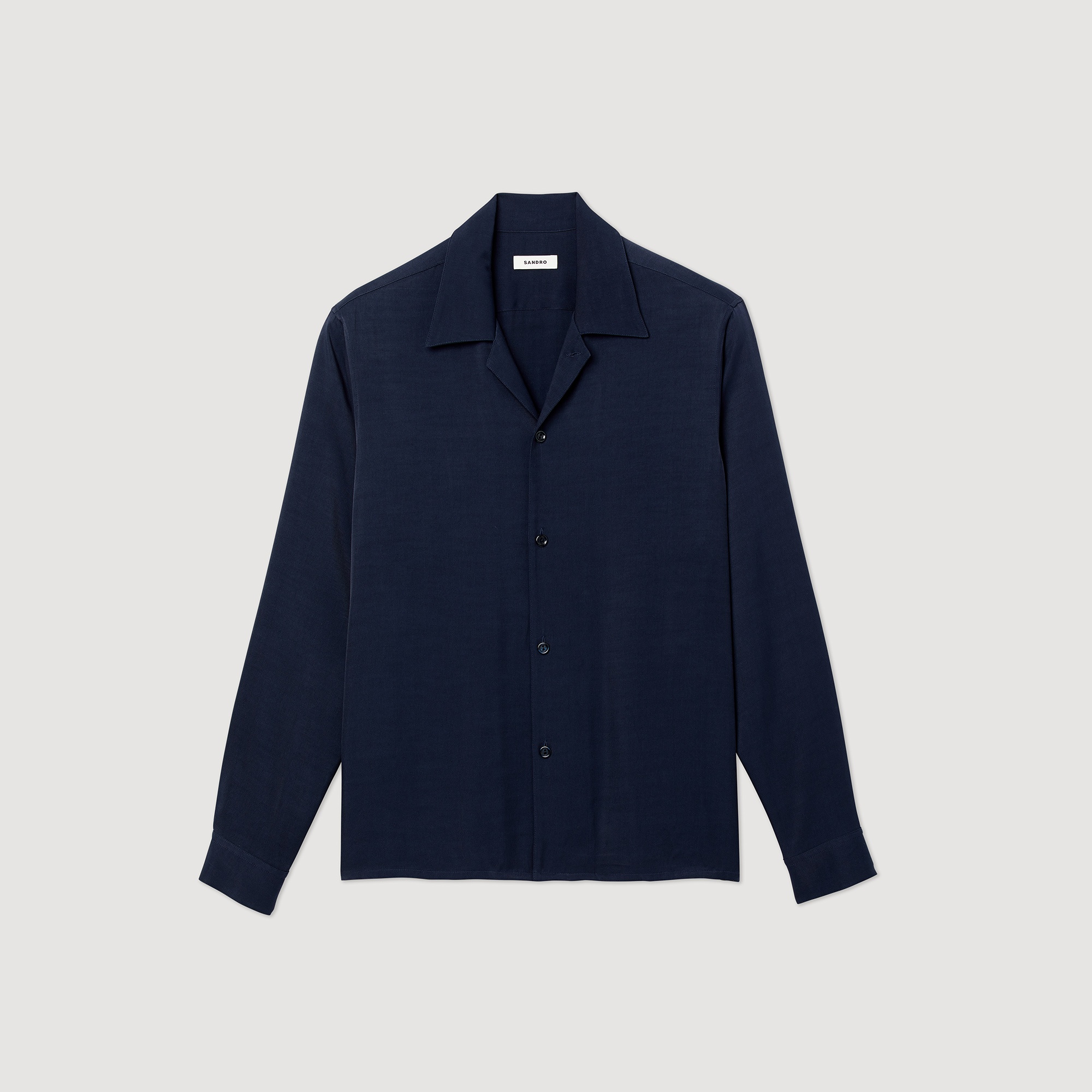 Floaty shirt with spread collar - 1