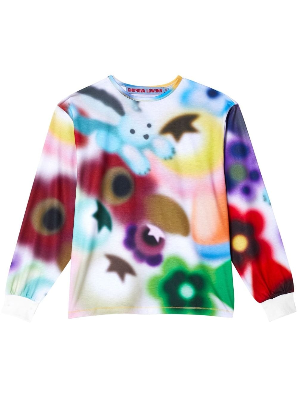 CHOPOVA LOWENA マルチカラー Airbrush Bunny 長袖Tシャツ CHOPOVA LOWENA マルチカラー Airbrush Bunny 長袖Tシャツ T