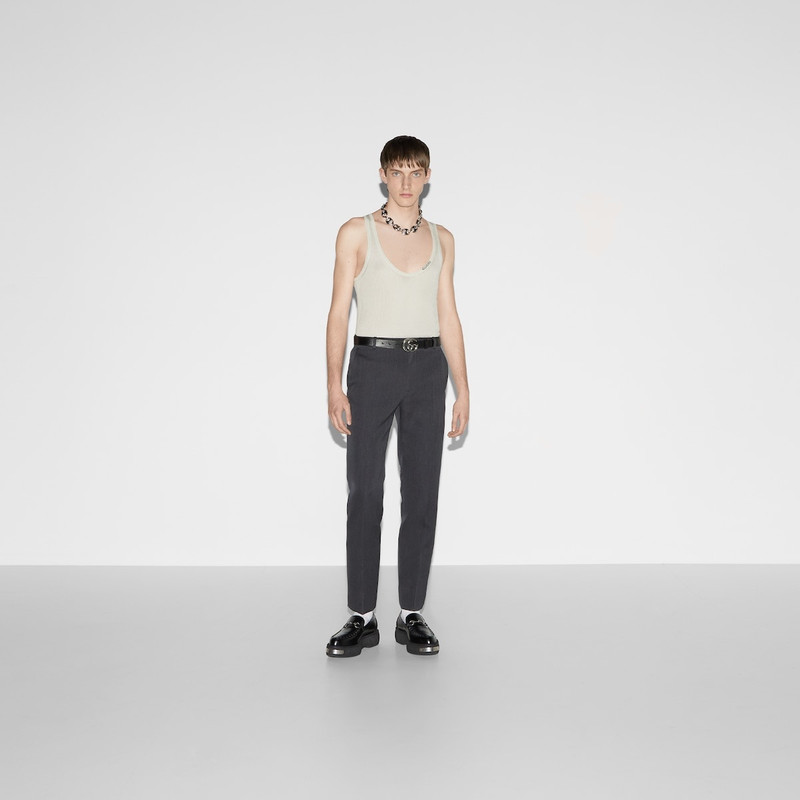 GUCCI Rib silk tank top outlook