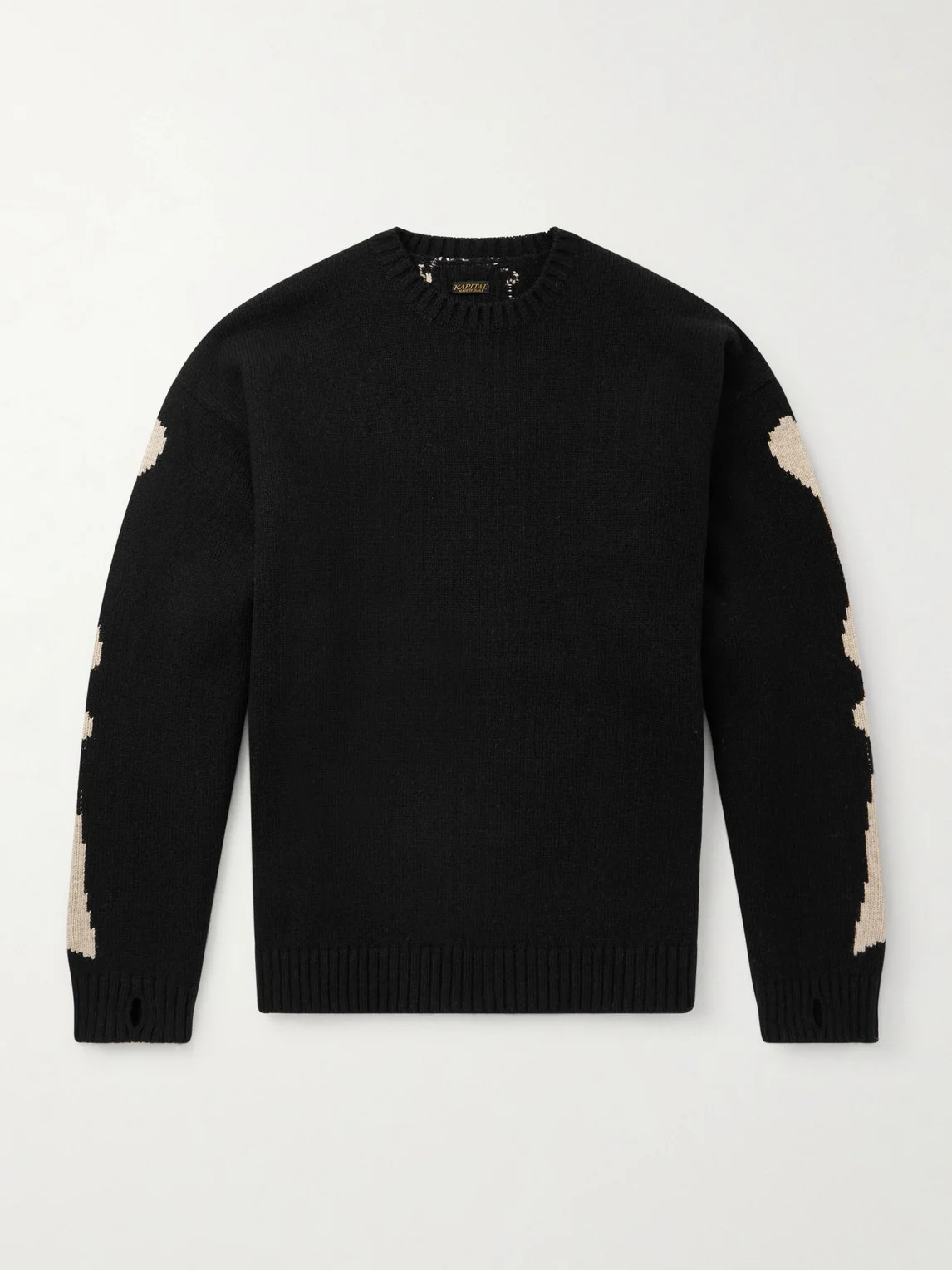 Oversized Intarsia Wool Sweater - 1