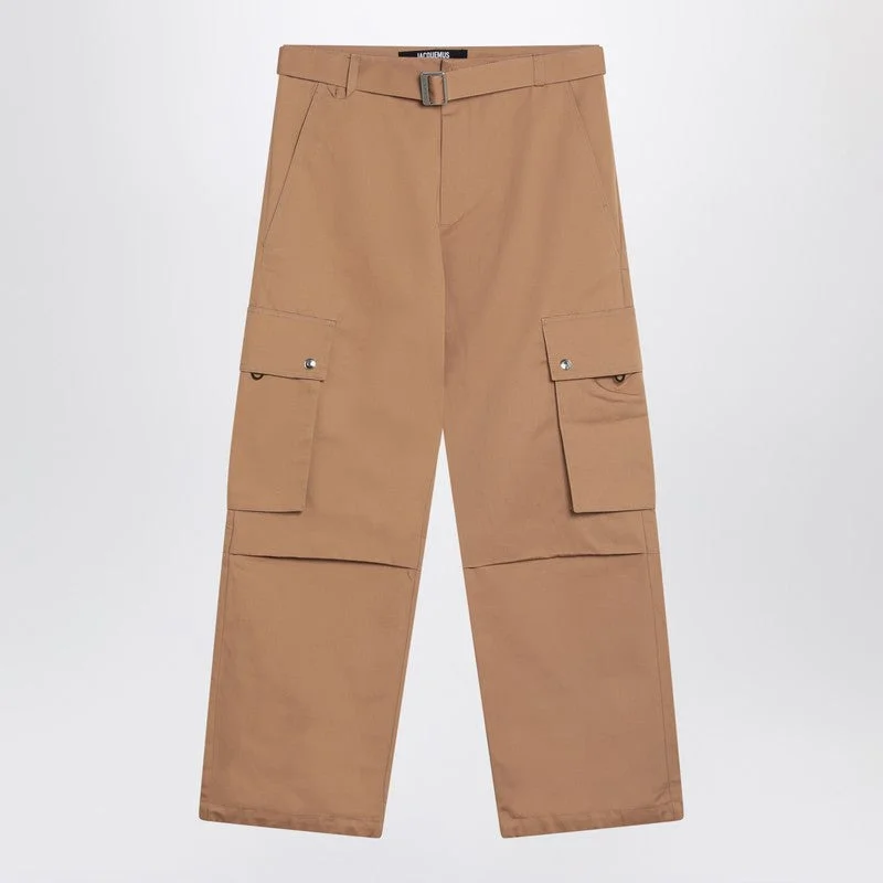 Jacquemus Camel-Coloured Cargo Trousers Men - 1