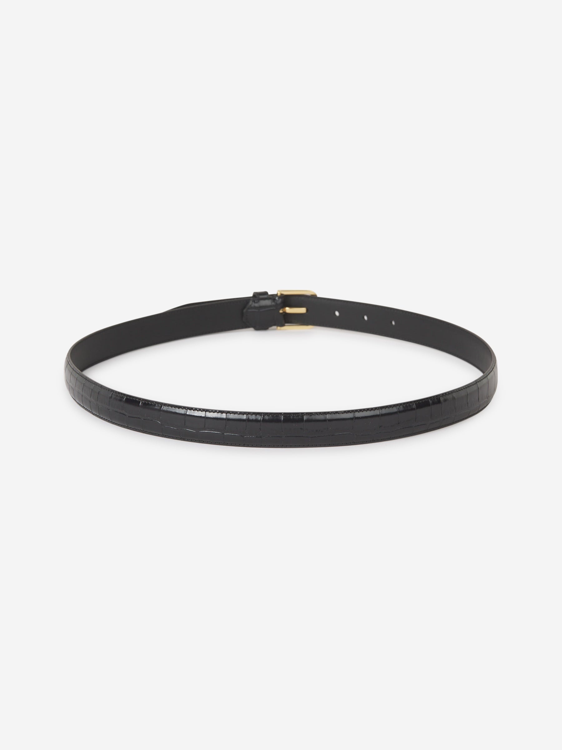 CROCODILE LEATHER BELT - 2