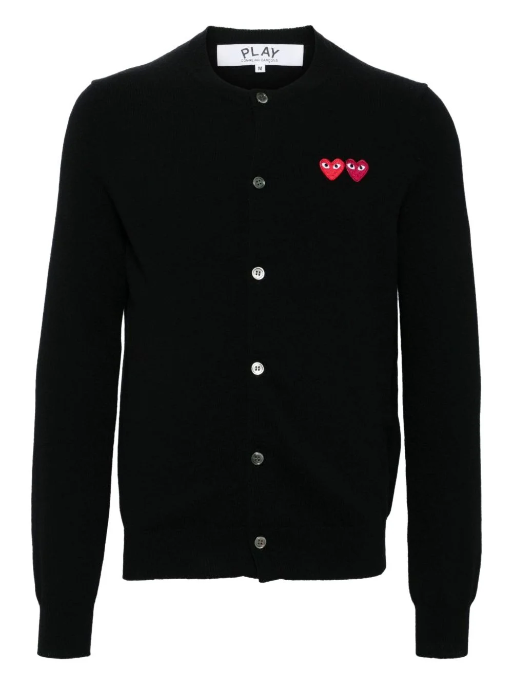 heart-logo cardigan - 1