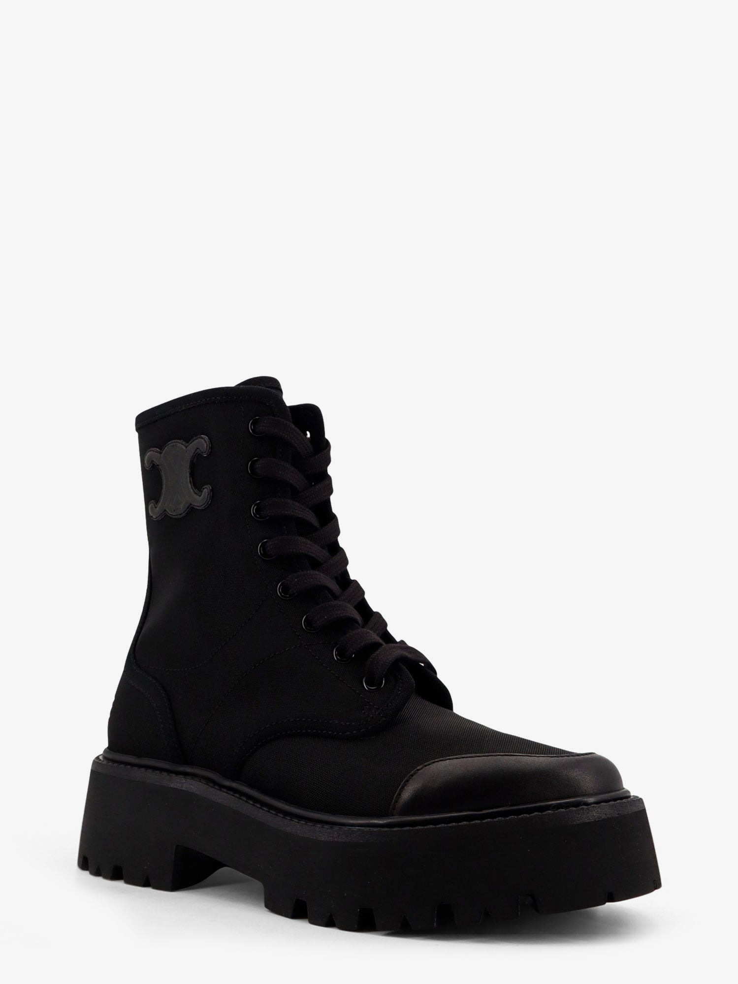 Celine Women Celine Bulky Nylon And Leather Ankle Boots - 2