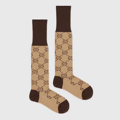 GUCCI GG pattern cotton blend socks outlook