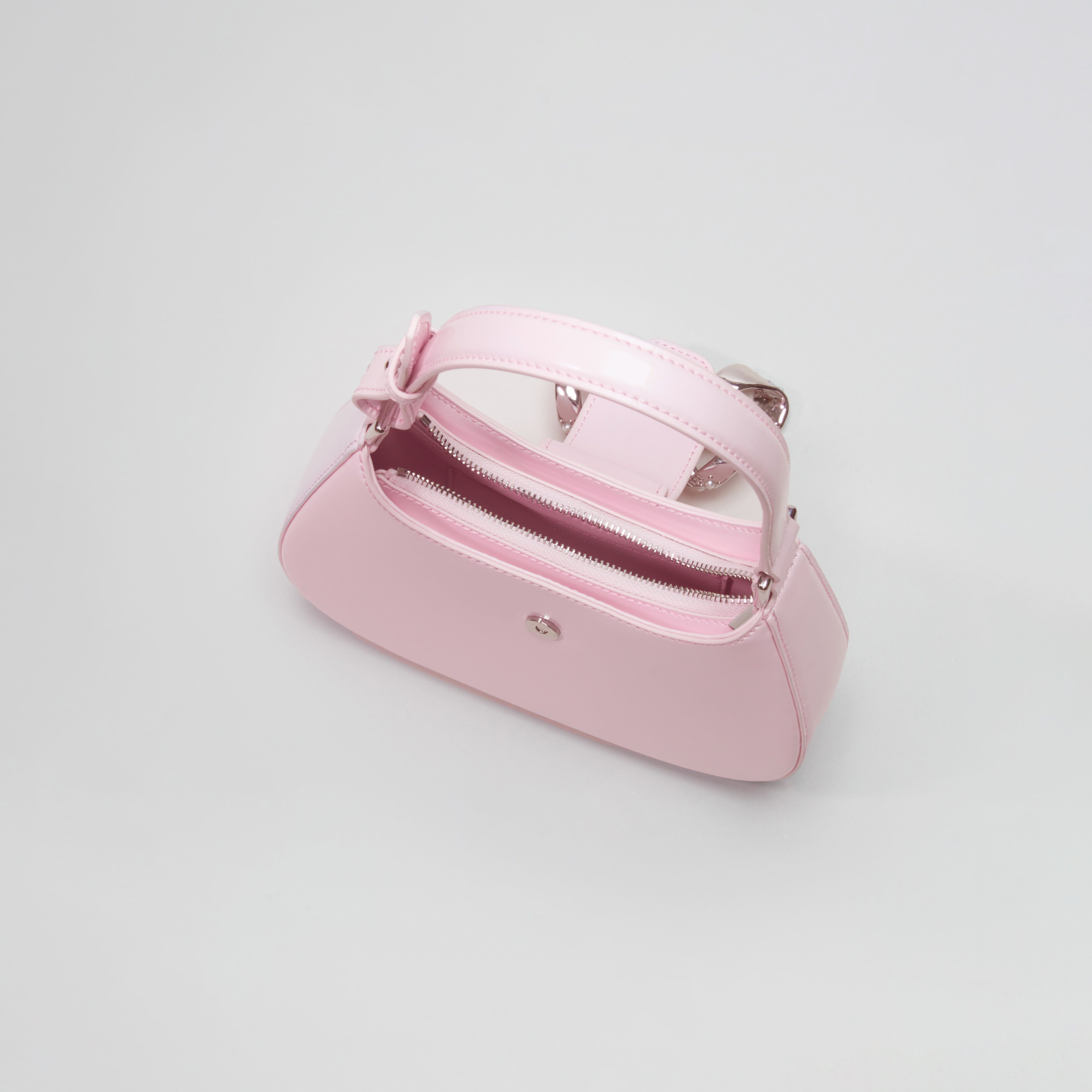 Pink Crescent Bow Mini Bag - 4