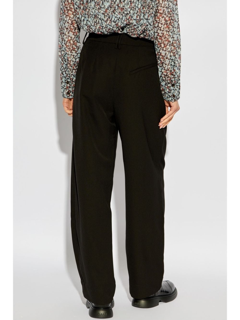 high-rise straight trousers - 4