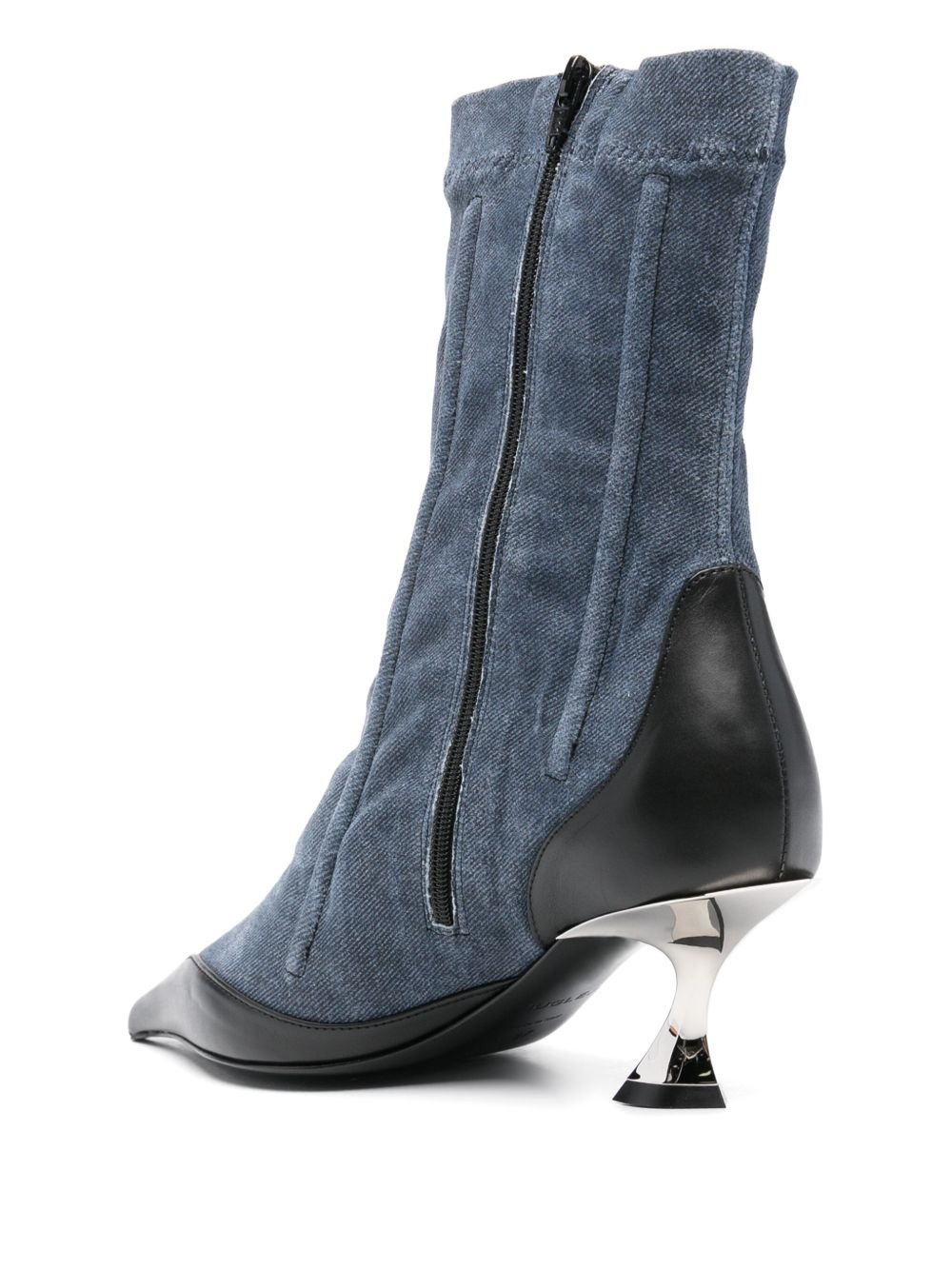55mm boned denim boots - 3