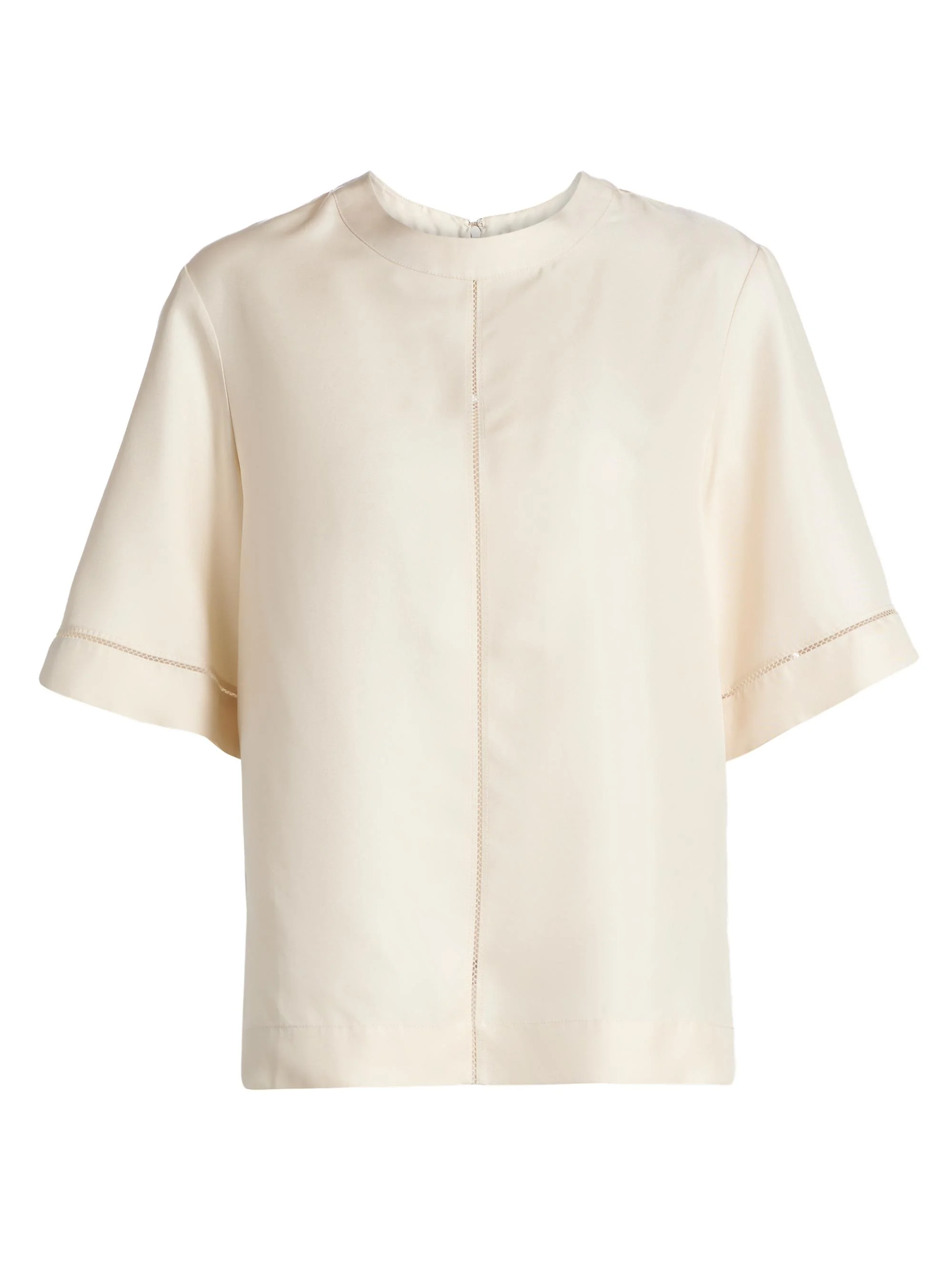 Women's Havana Lace Detailed T-Shirt - Ivory - 1
