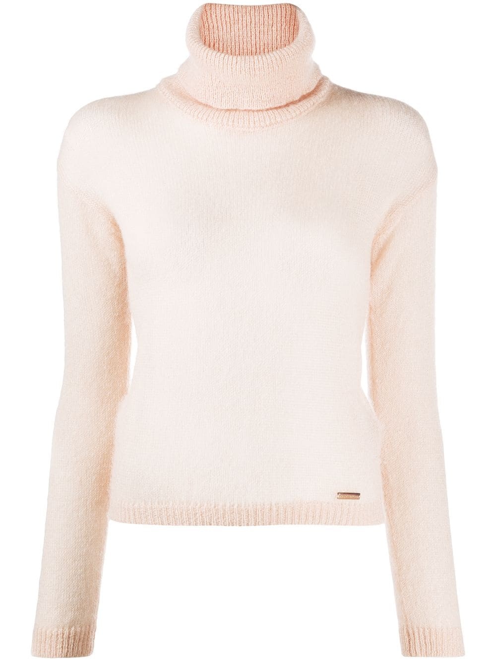 ribbed roll neck jumper - 1