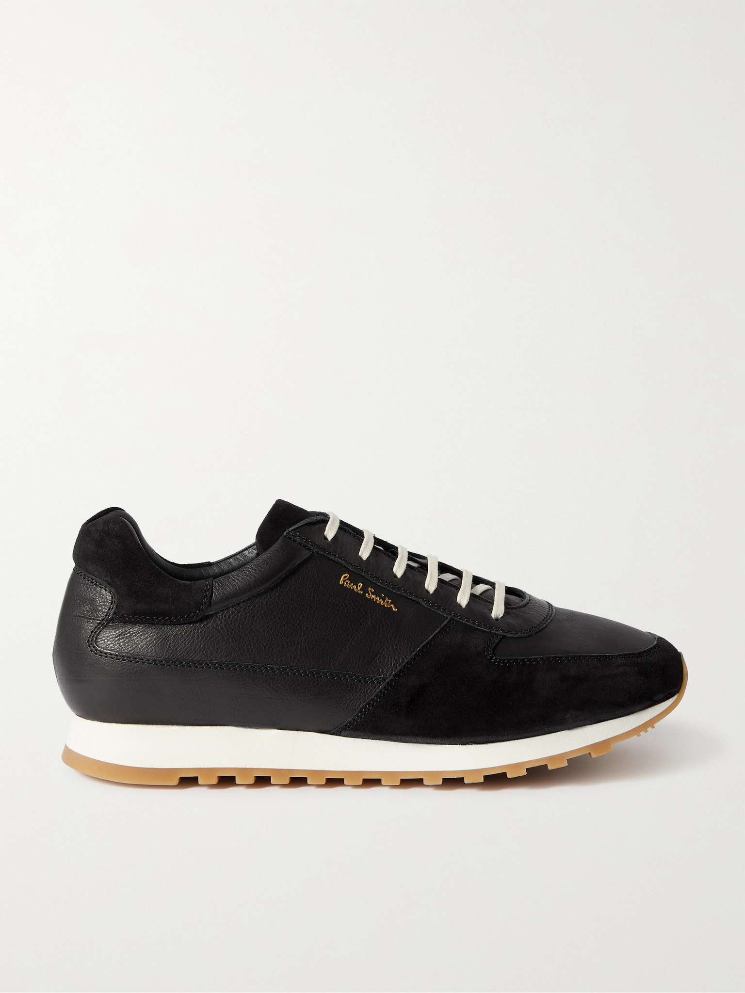 Velo Full-Grain Leather and Suede Sneakers - 1