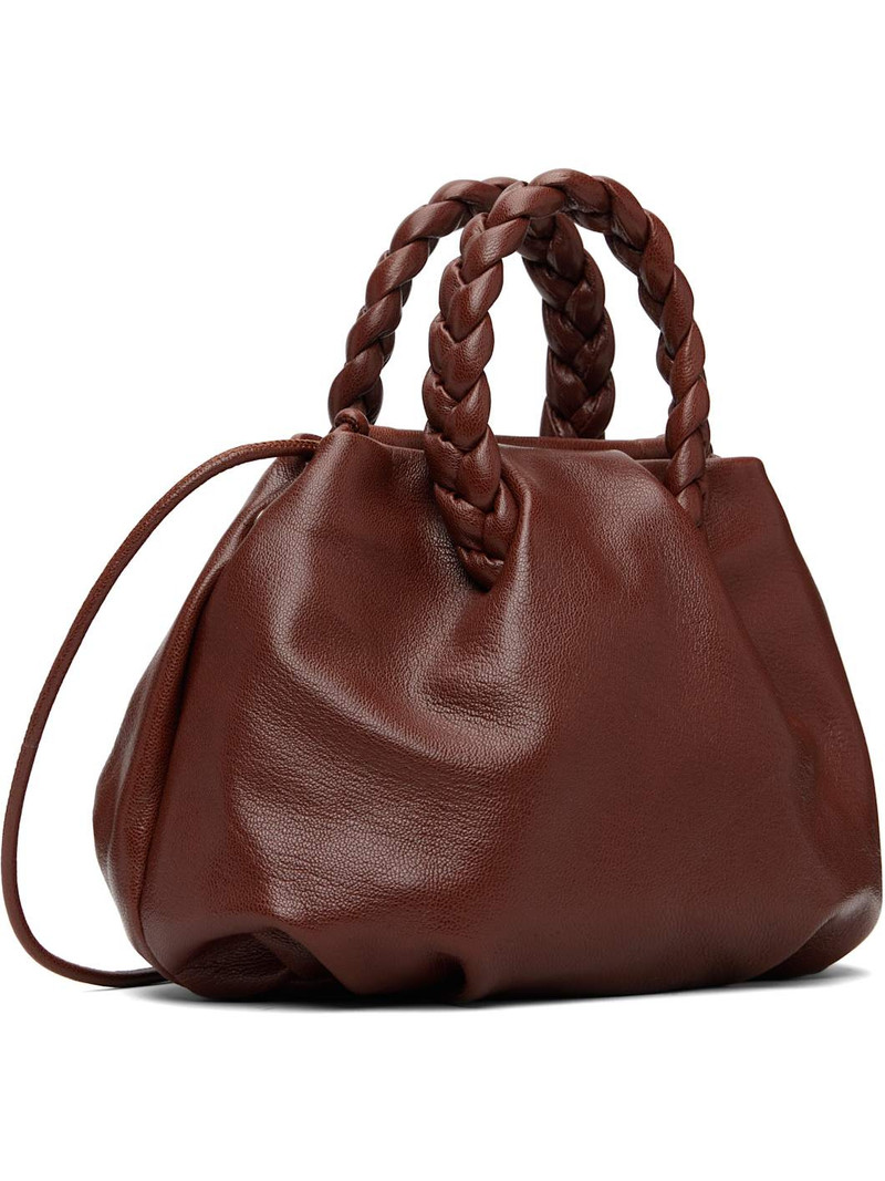 HEREU Brown Bombon M Supple Shiny Bag outlook
