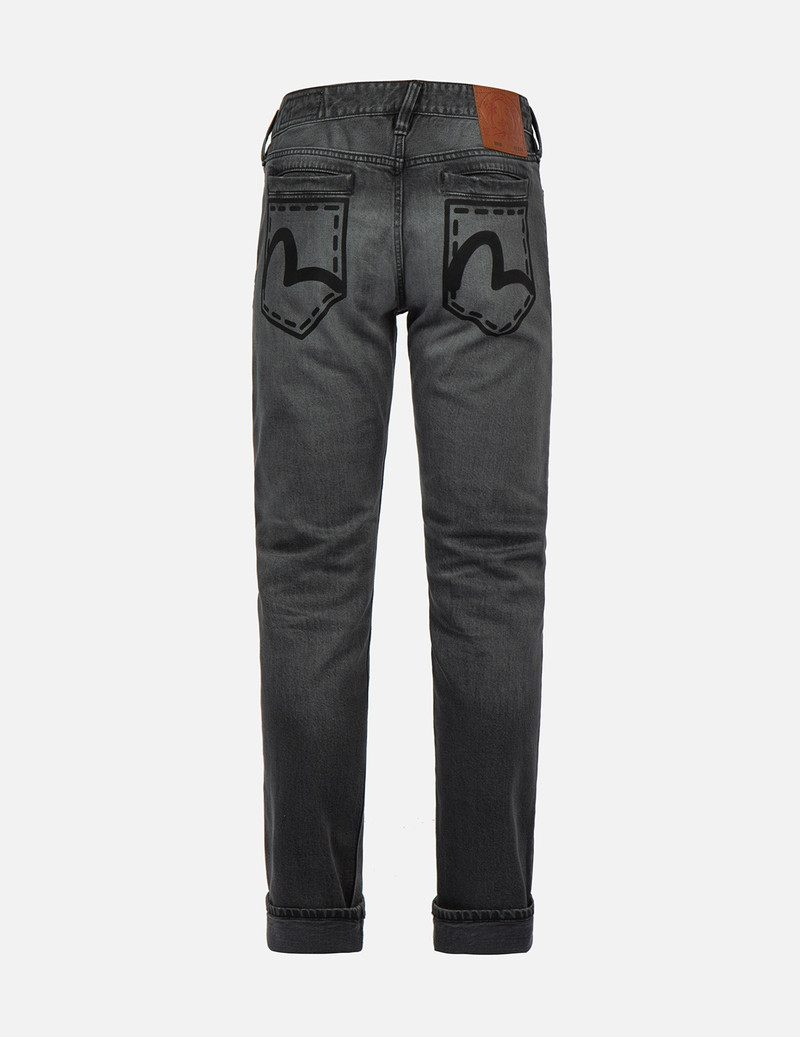 EVISU SEAGULL POCKET PRINT SLIM FIT JEANS #2010 outlook