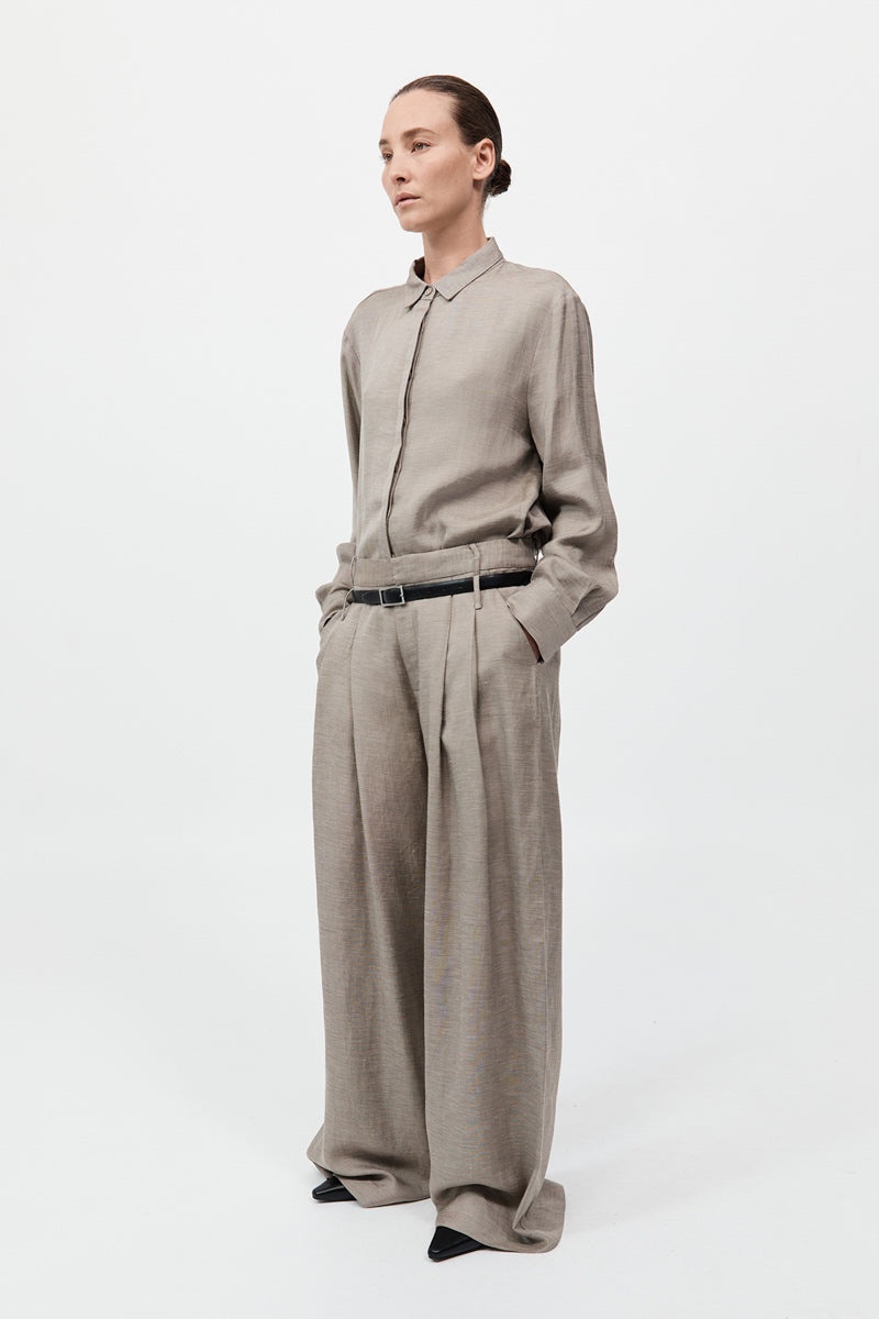 Melange Double Loop Pants - Rye - 5