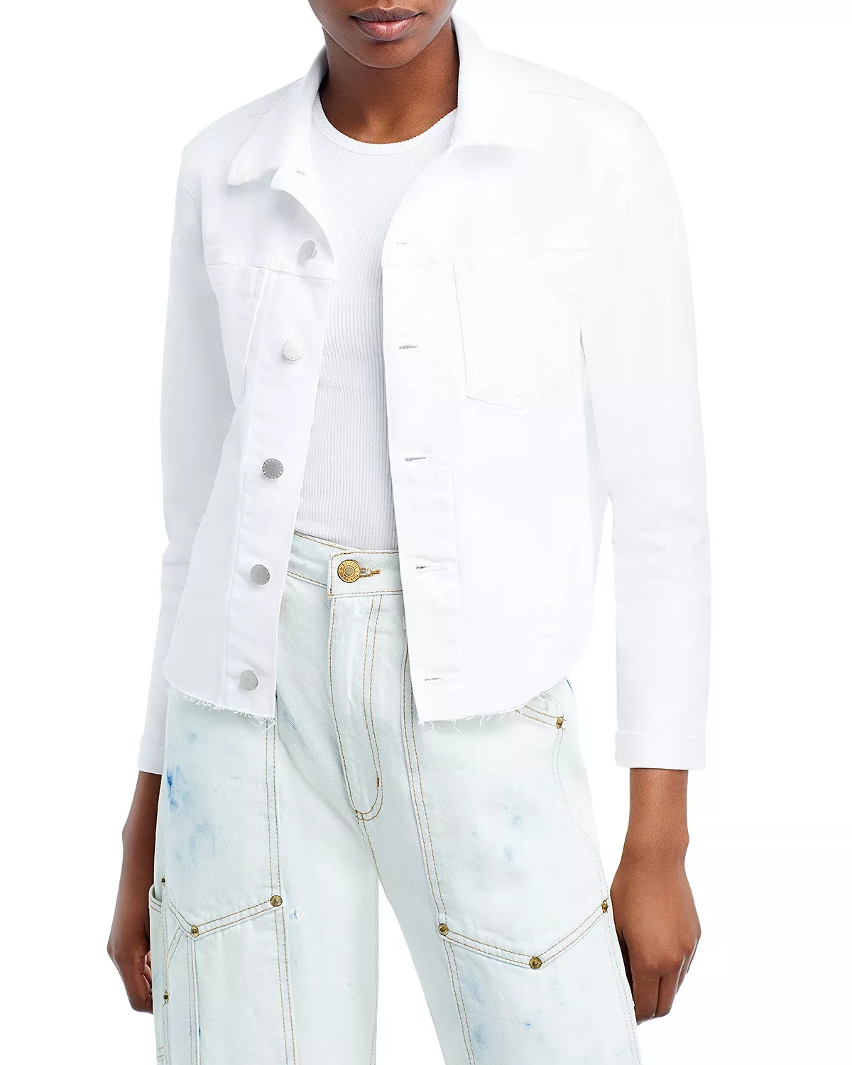 Janelle Slim-Fit Raw Denim Jacket - 2