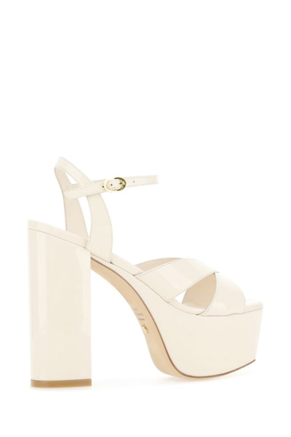 Ivory leather Miami sandals - 3