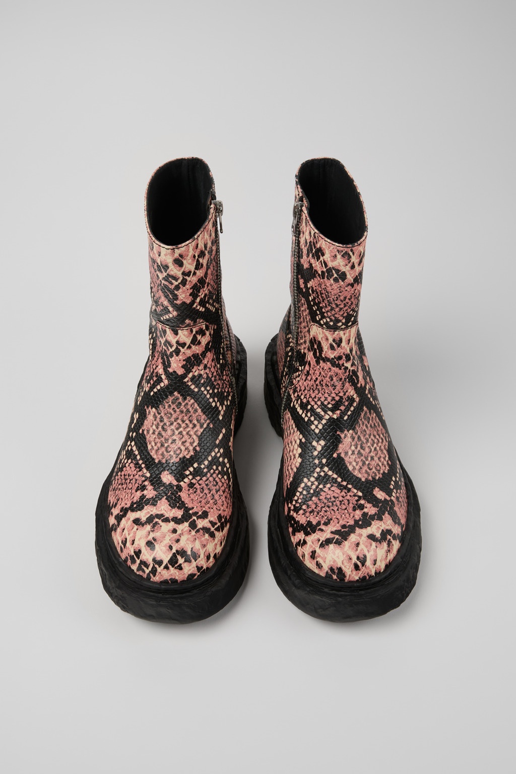 Multicolor Leather Boots - 4