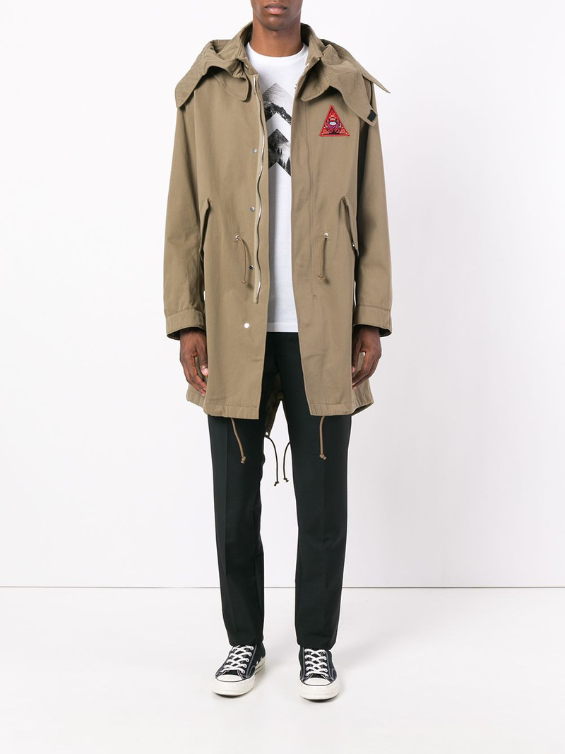 Givenchy Illuminati patch parka jacket outlook