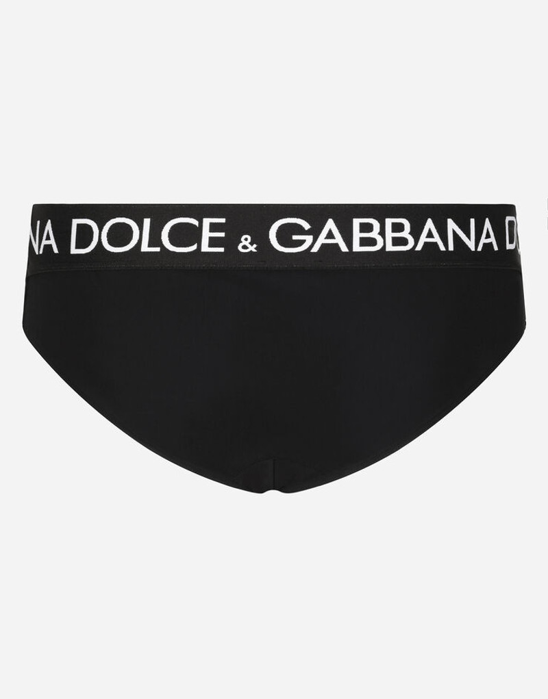 Dolce & Gabbana Swim briefs with high-cut leg and branded rear waistband outlook