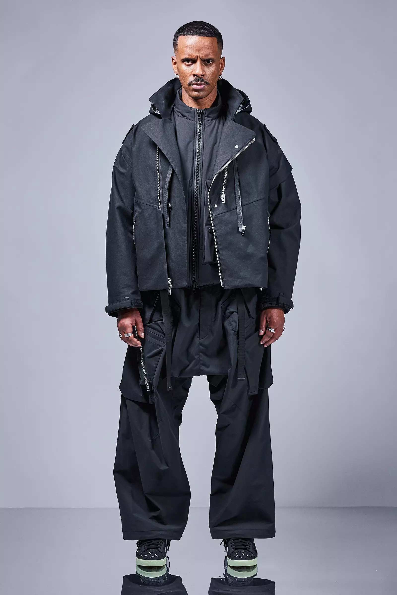J68W-BQ 3L Rider Jacket Black - 43