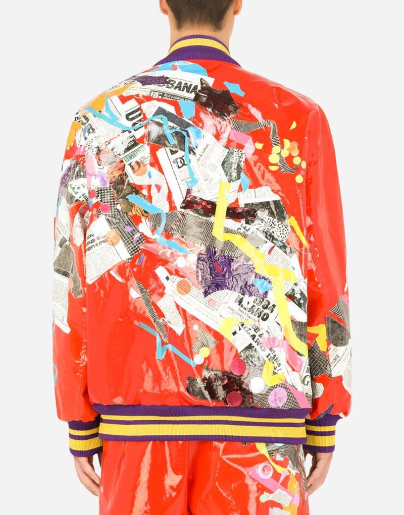 Dolce & Gabbana Jacket with newspaper patchwork print outlook
