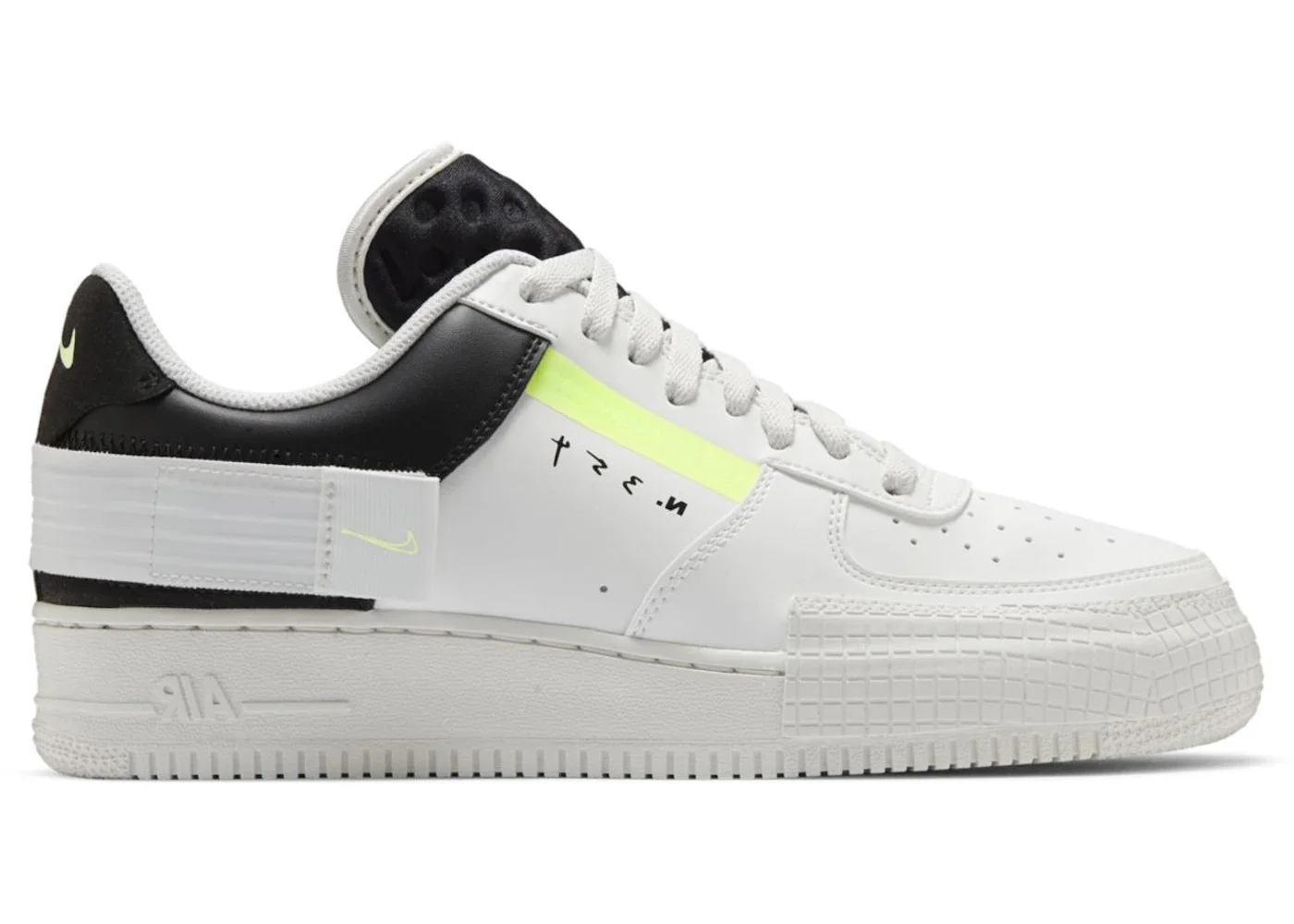 Nike Air Force 1 Low Type White Barely Volt - 1