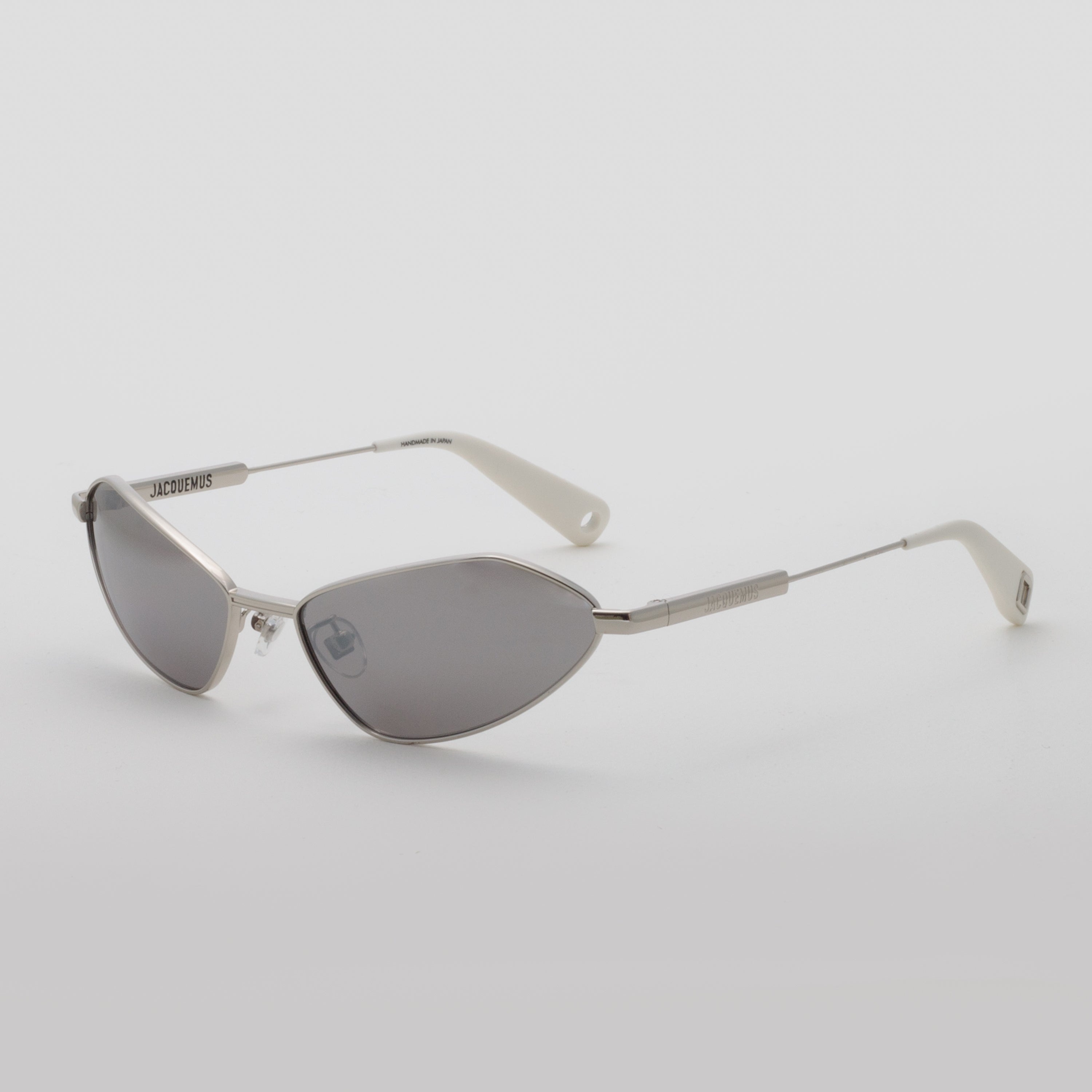 Bambino Angular Sunglasses in Metal Silver - 2