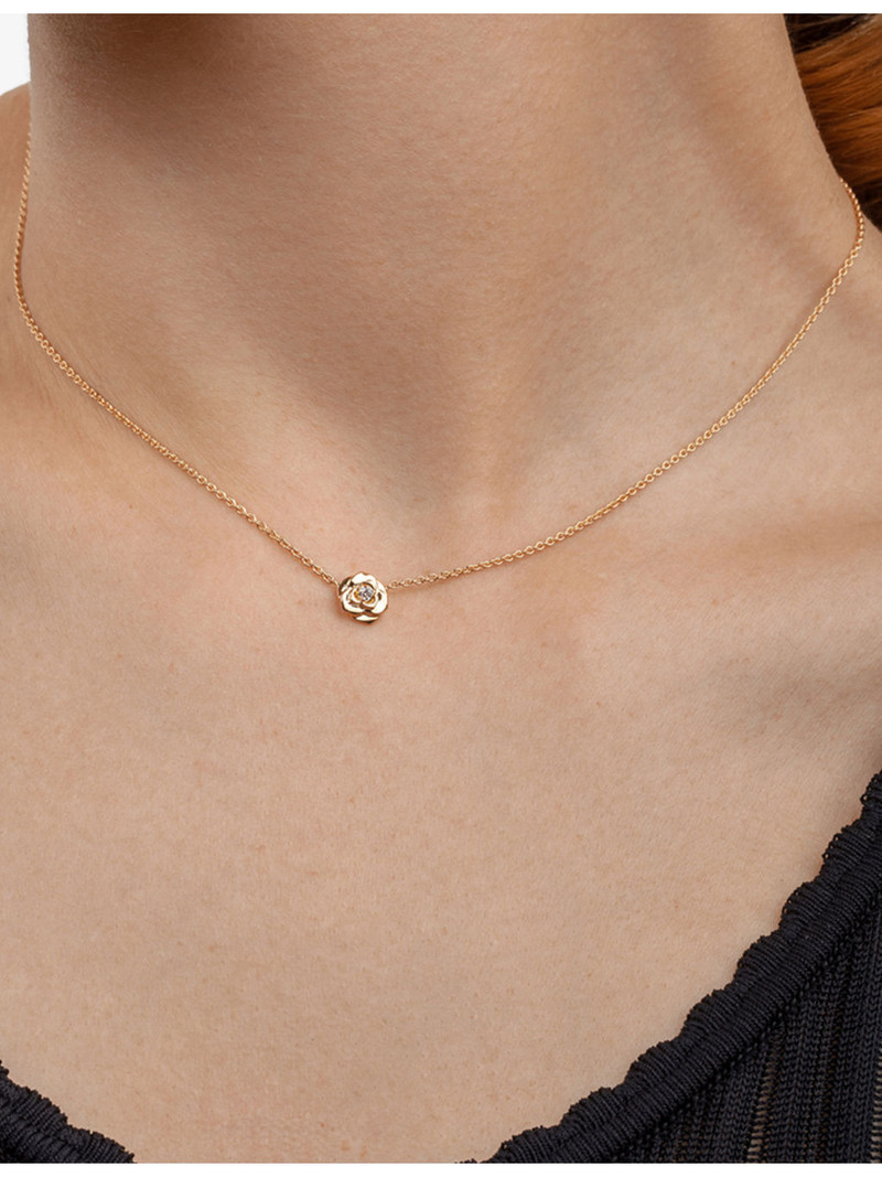 Piaget Piaget Rose 18ct Rose-Gold And 0.06ct Diamond Pendant&nbsp;Necklace outlook