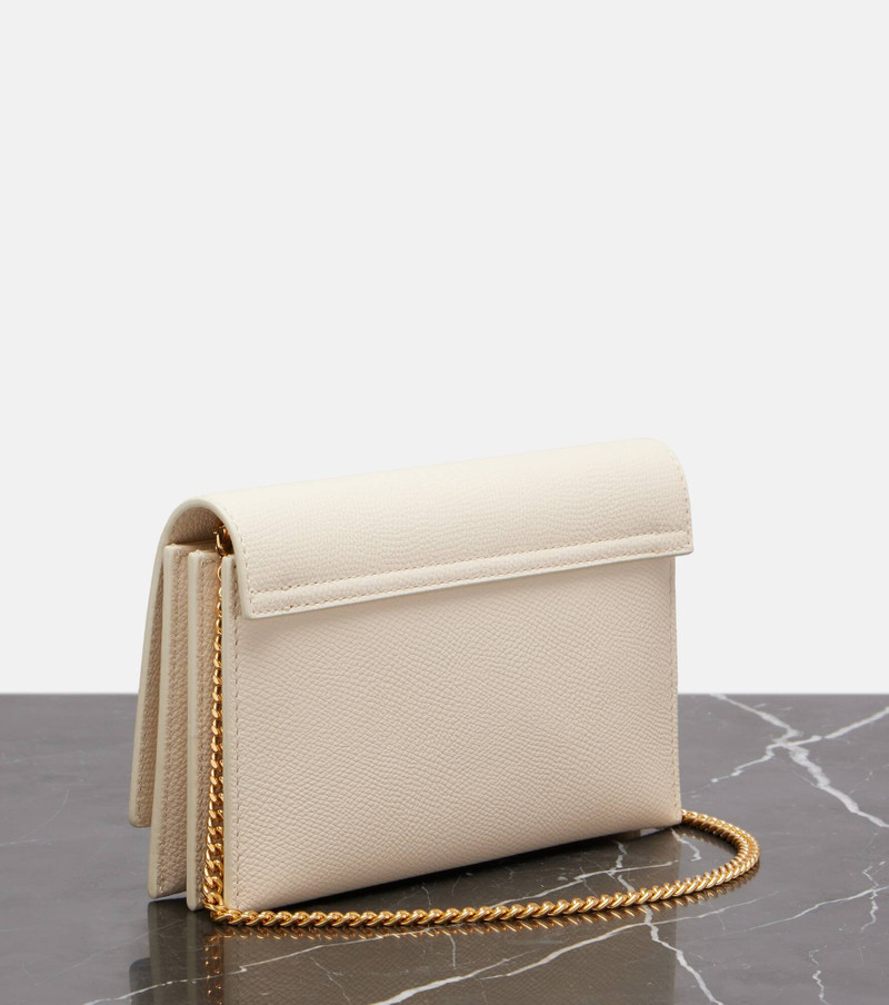 VLogo Signature Mini leather crossbody bag 4