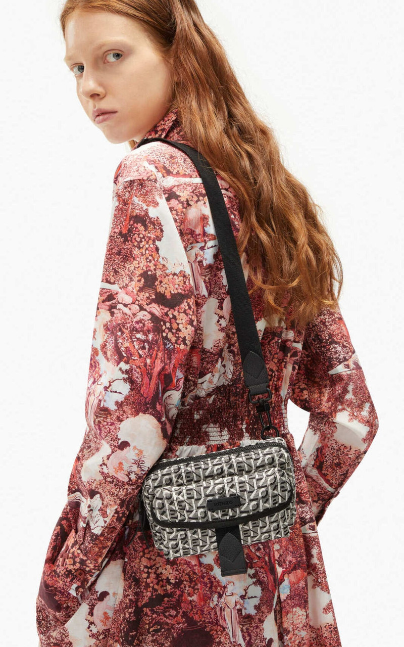 Courier jacquard mini crossbody bag 1