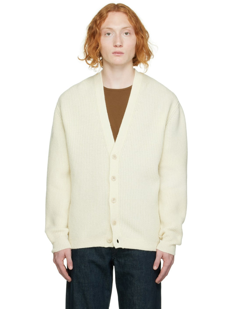 Off-White Dropped Shoulder Cardigan - 1