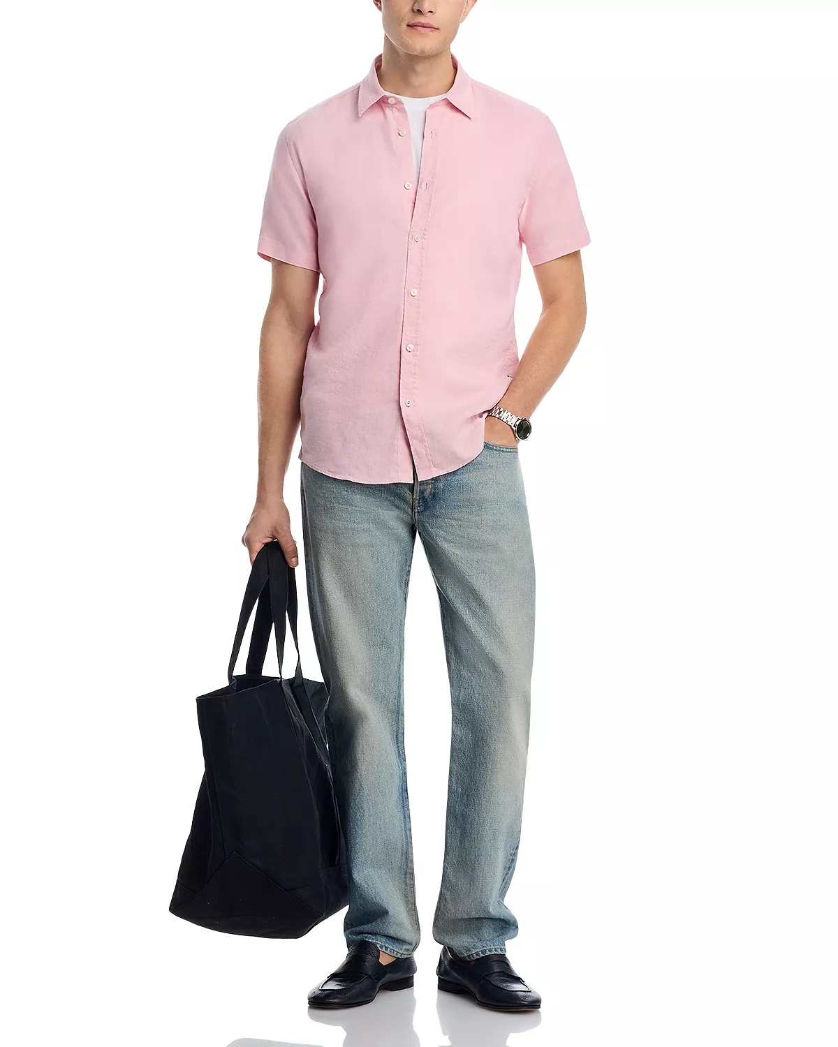 Stretch Linen Roan Slim Fit Shirt - 2