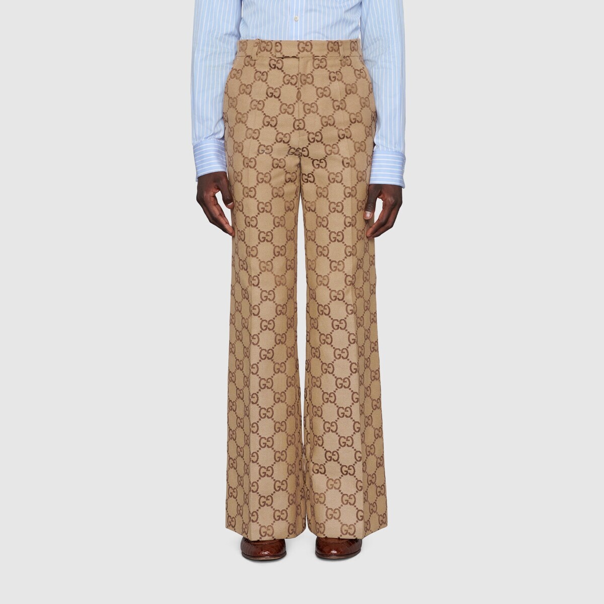 Gucci 100 maxi GG canvas pant - 3